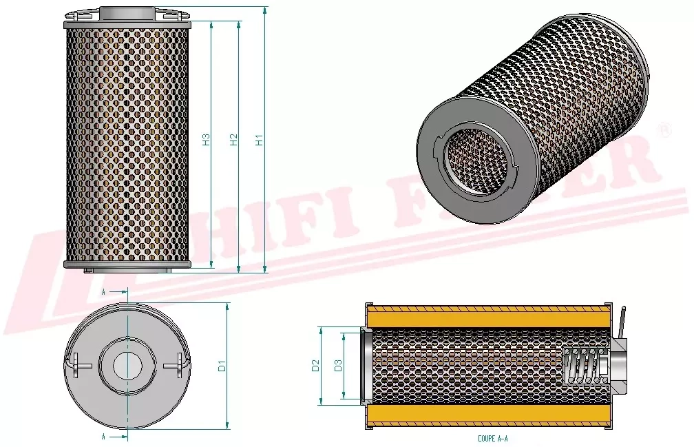 Гидравлический масляный фильтр HIFI FILTER SH 74029