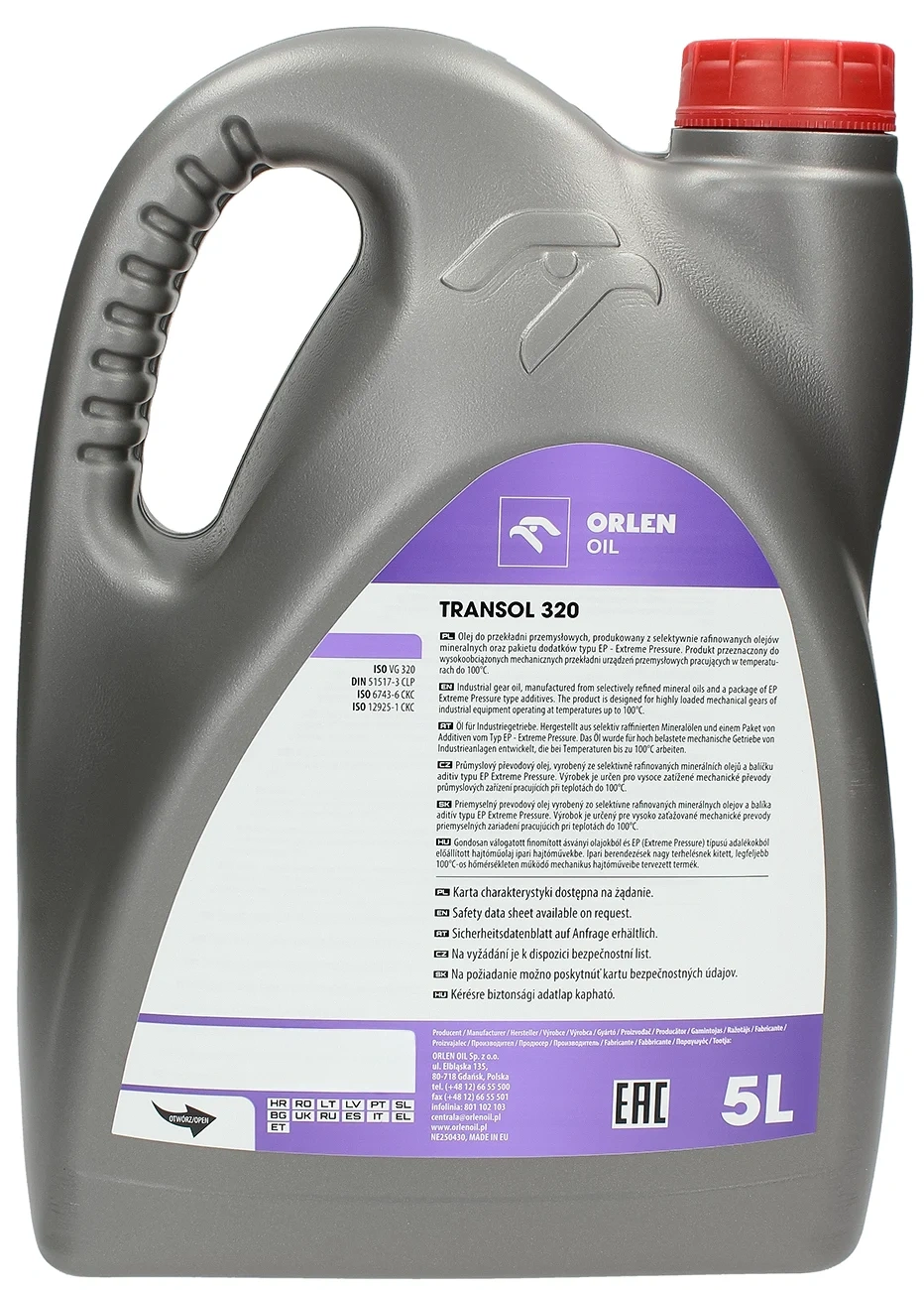 Трансмиссионное масло Orlen Oil Transol 320 5L