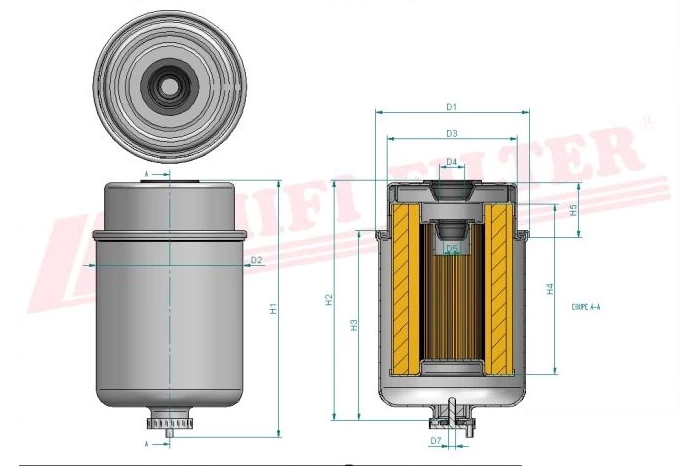 Топливный фильтр HIFI FILTER SN 70210