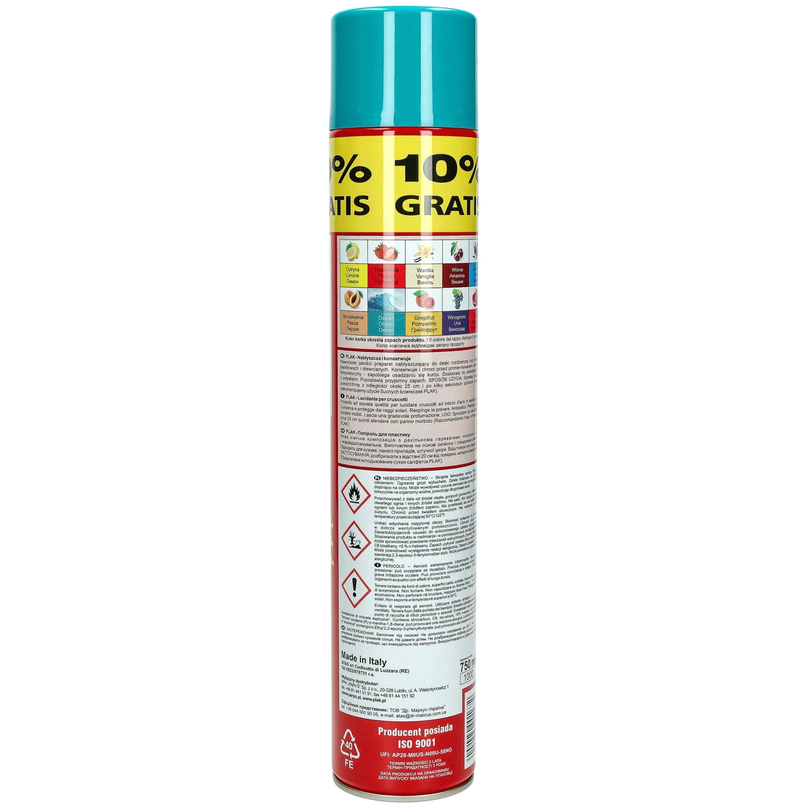 Ополаскиватель для кабины PLAK Ocean 750ml