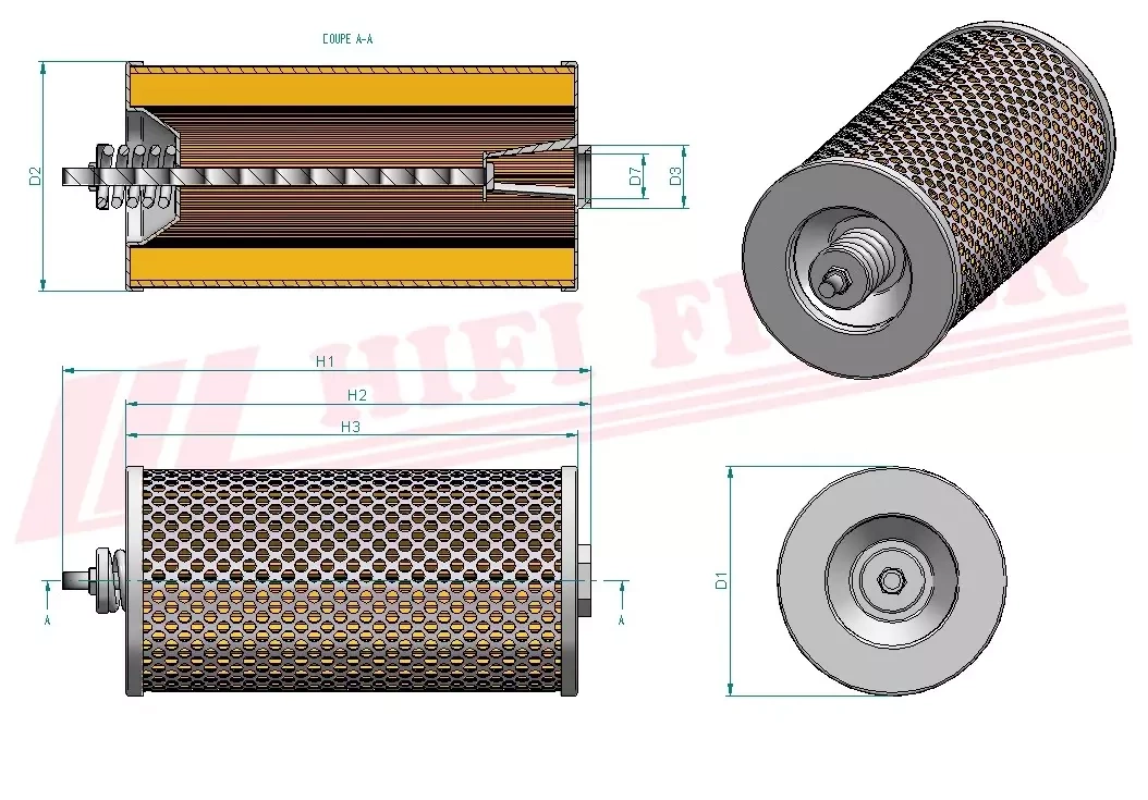 Гидравлический масляный фильтр HIFI FILTER SH 60221