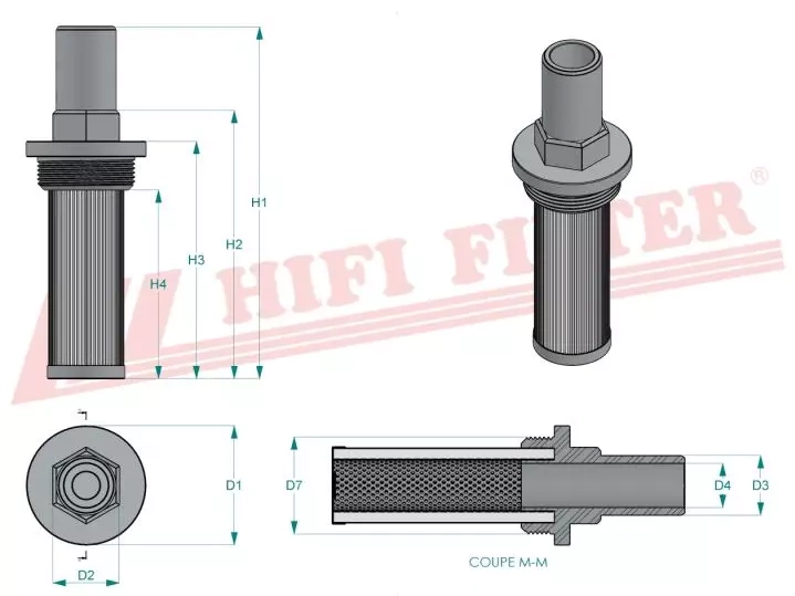 Гидравлический масляный фильтр HIFI FILTER SH 77928