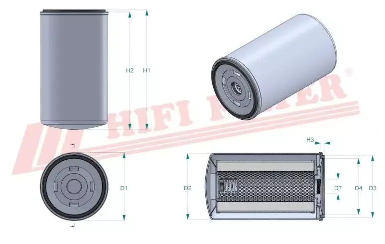 Гидравлический масляный фильтр HIFI FILTER SH 62192