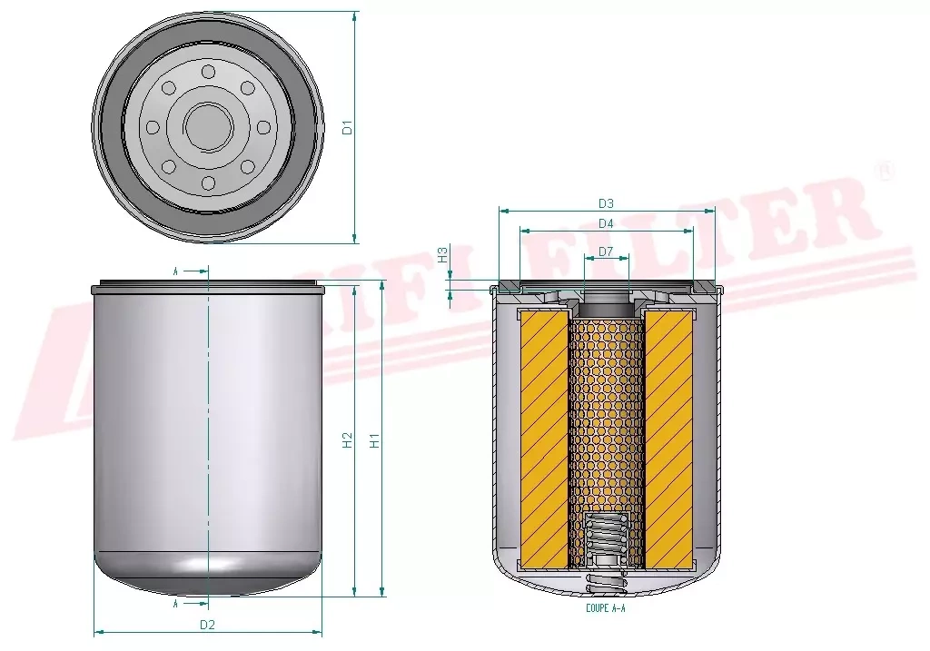 Фильтр моторного масла HIFI FILTER SO 6113