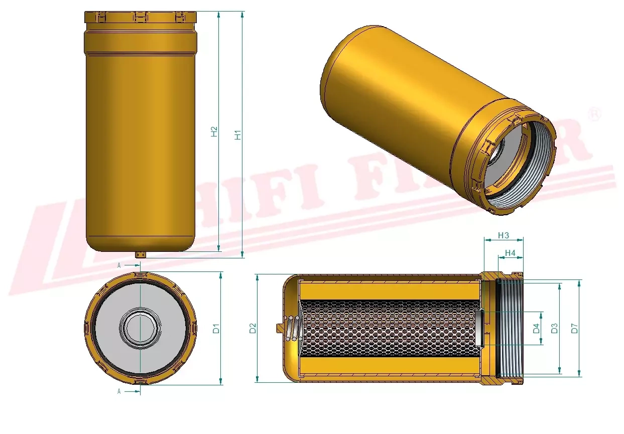 Гидравлический масляный фильтр HIFI FILTER SH 60236