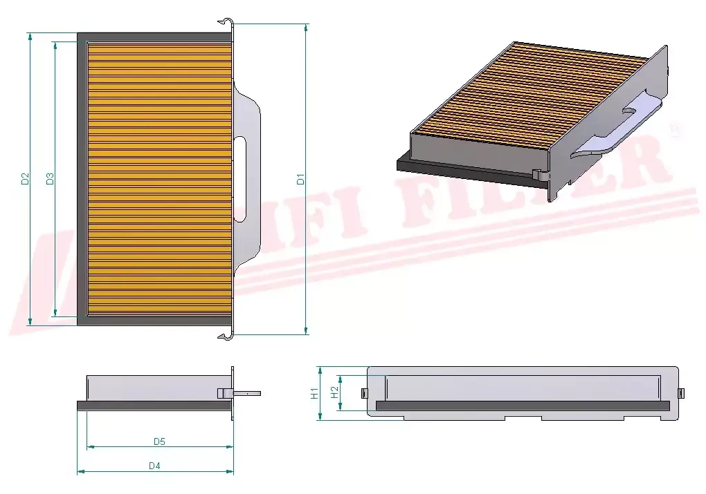 Салонный фильтр HIFI FILTER SC 70016