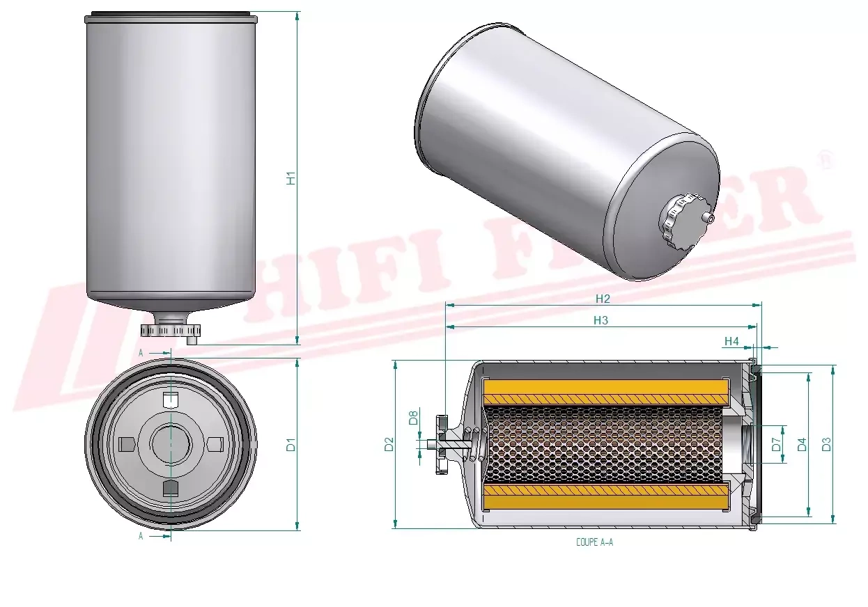Топливный фильтр HIFI FILTER SN 25107