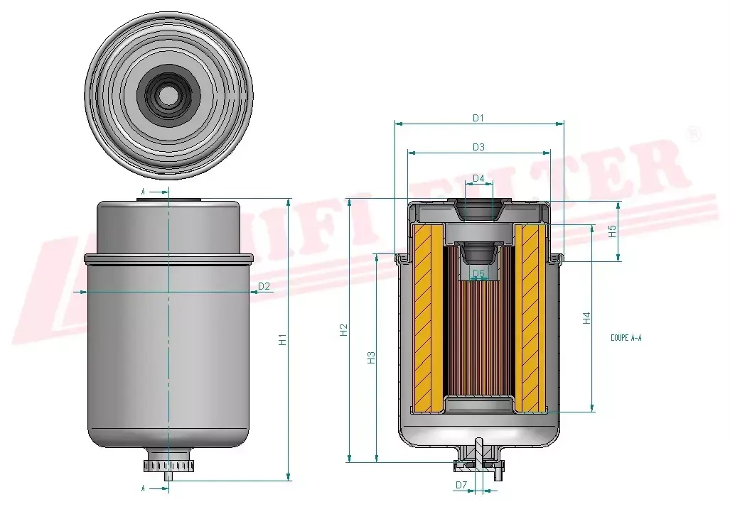 Топливный фильтр HIFI FILTER SN 70258
