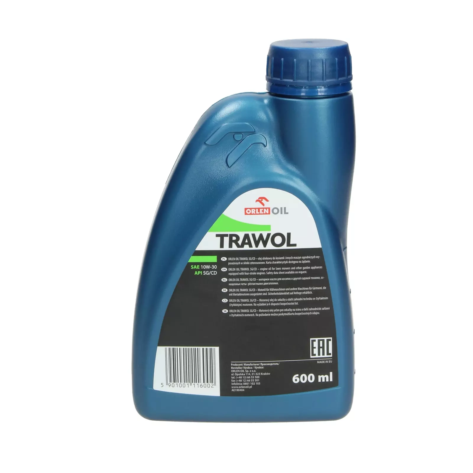 Масло для газонокосилок TRAWOL 10W-30 0,6 л