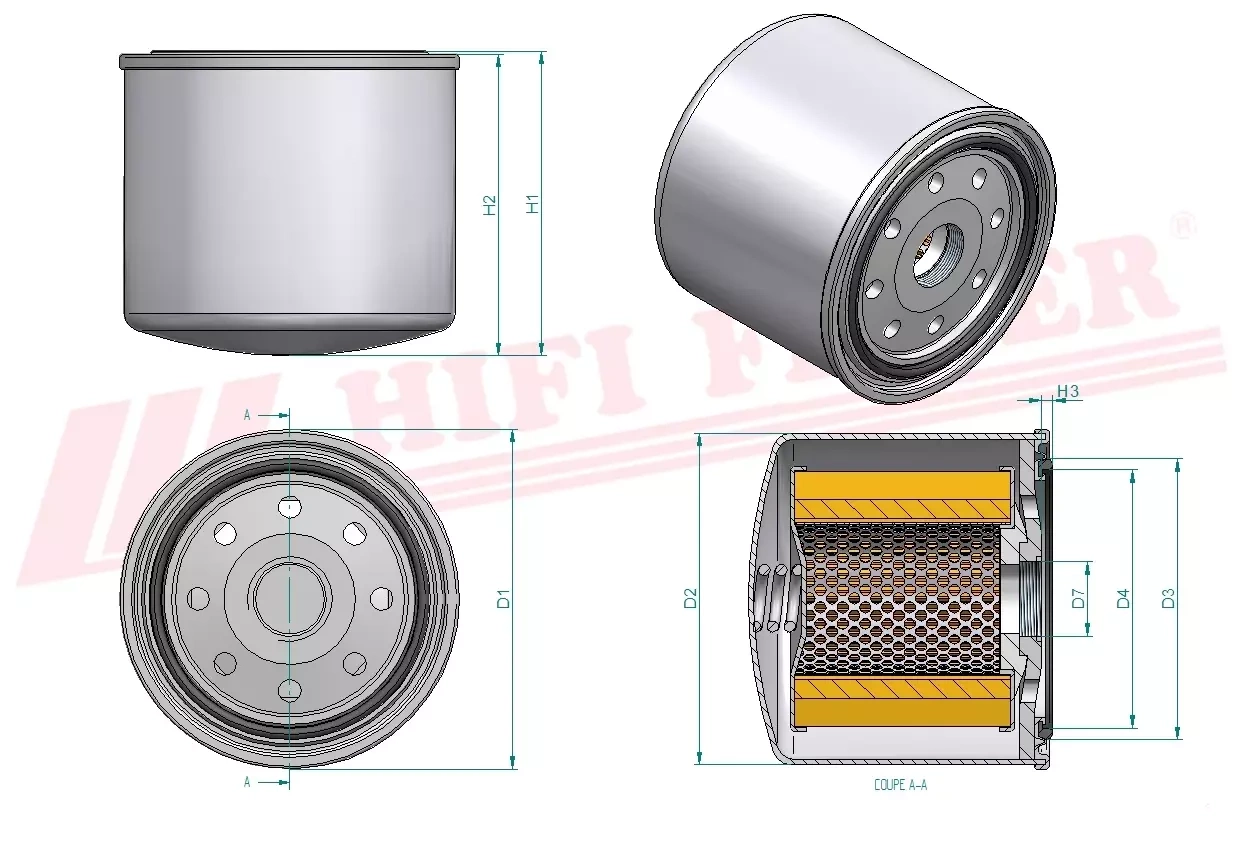 Гидравлический масляный фильтр HIFI FILTER SH 60134