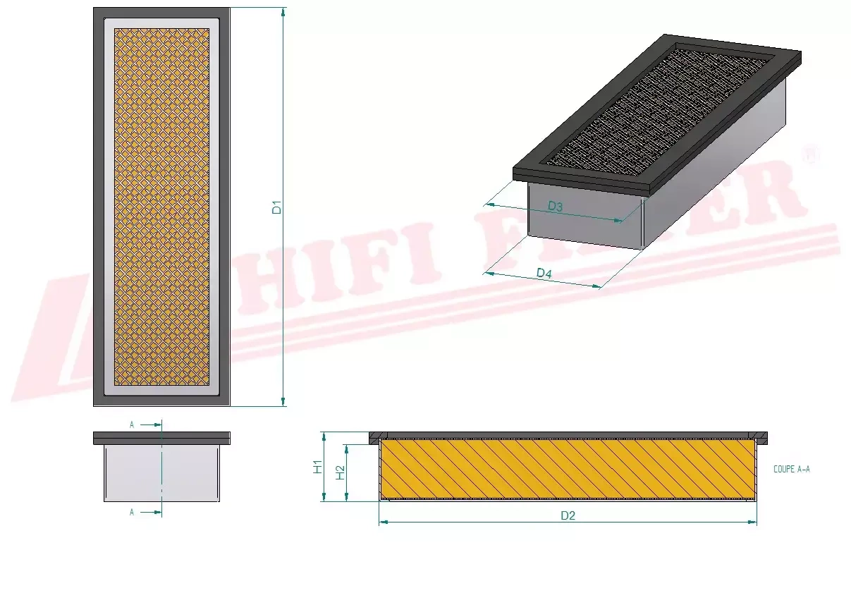 Салонный фильтр HIFI FILTER SC 70027