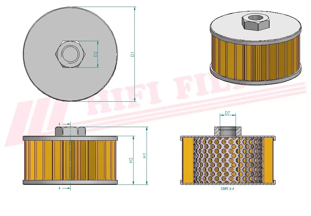 Гидравлический масляный фильтр HIFI FILTER SH 77043