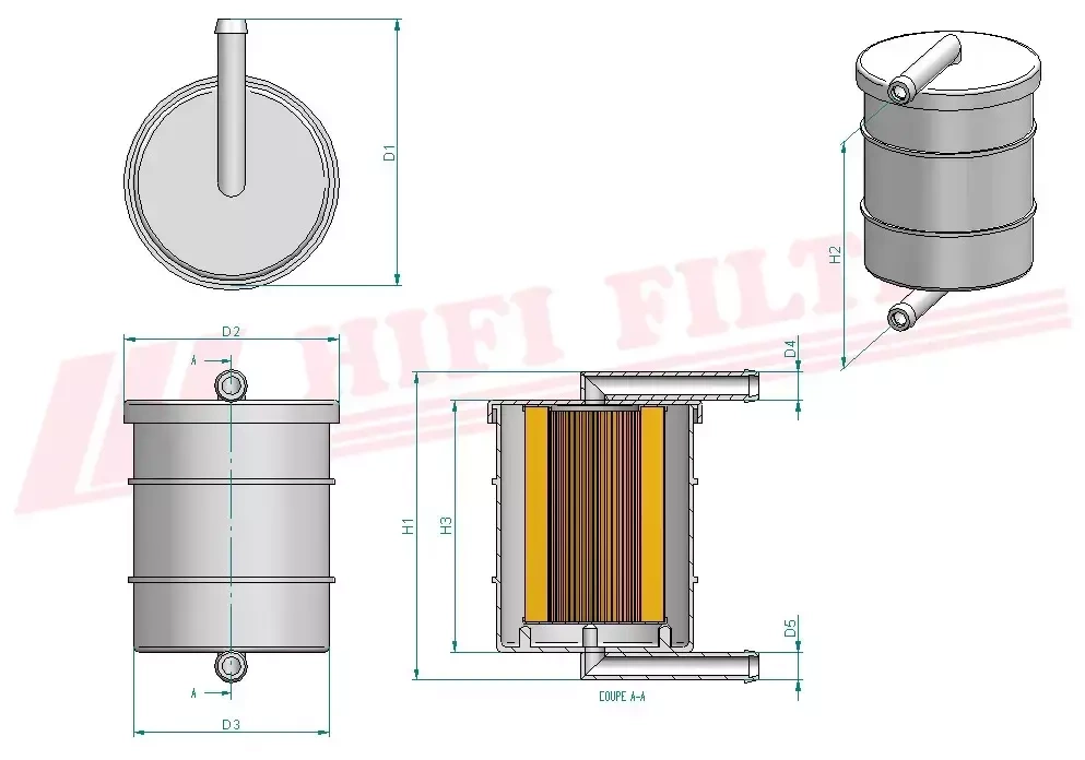 Топливный фильтр HIFI FILTER SN 20004
