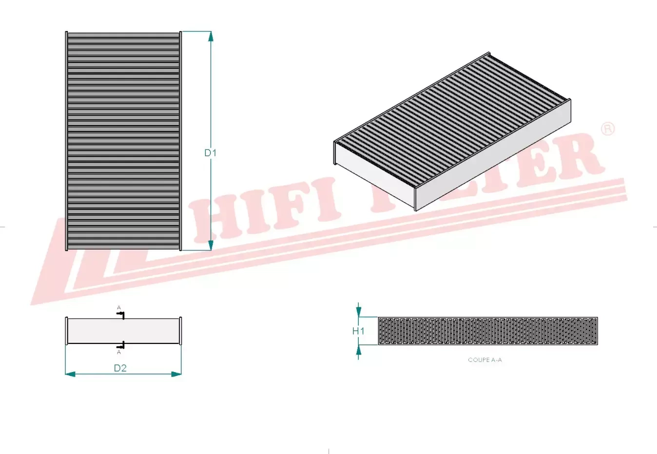 Салонный фильтр HIFI FILTER SC 50001