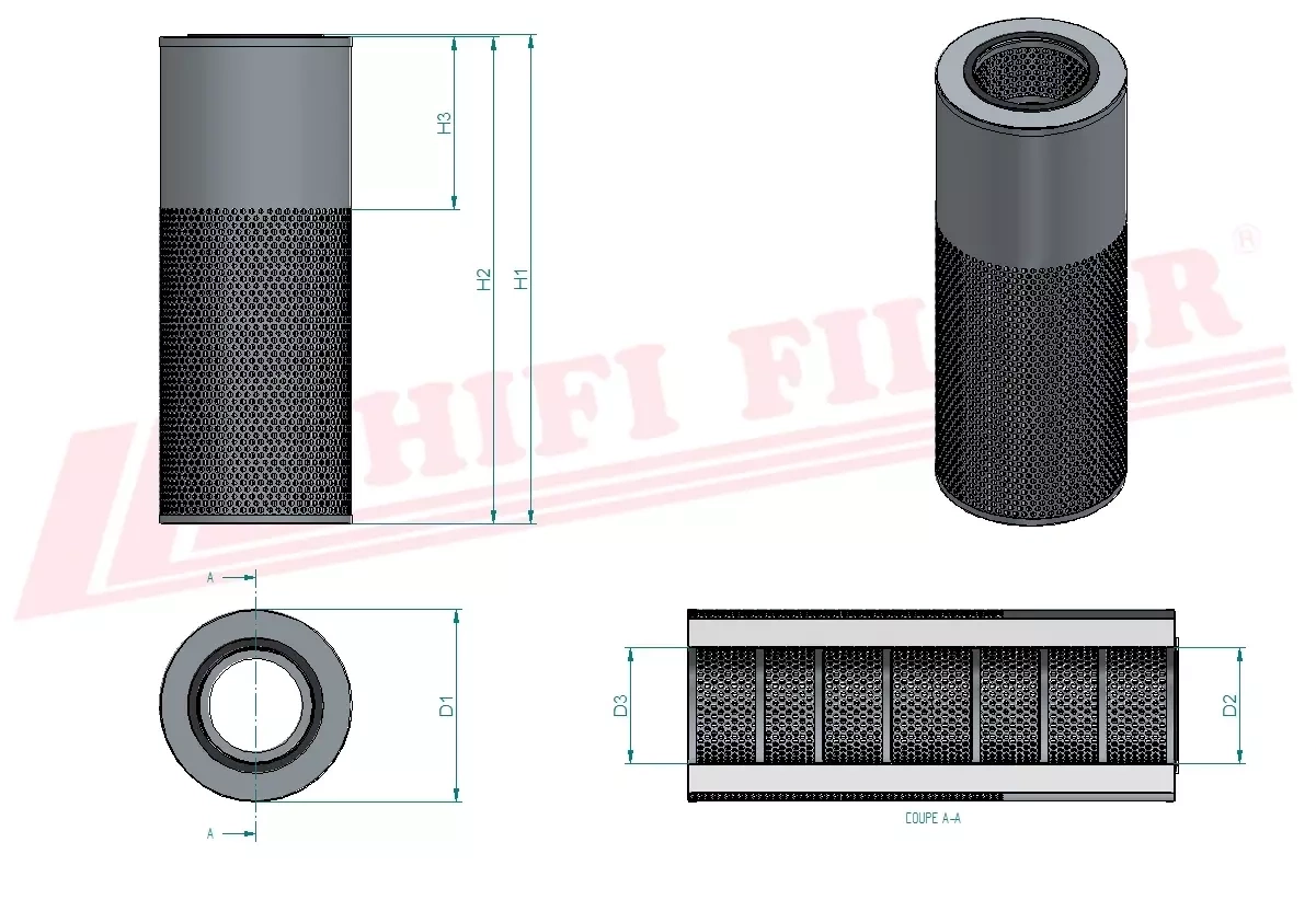 Гидравлический масляный фильтр HIFI FILTER SH 60608