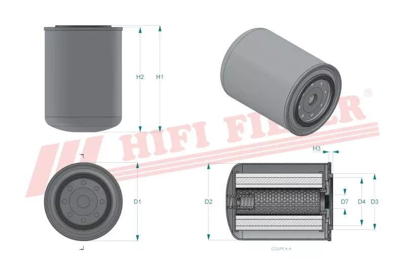 Гидравлический масляный фильтр HIFI FILTER SH 62420