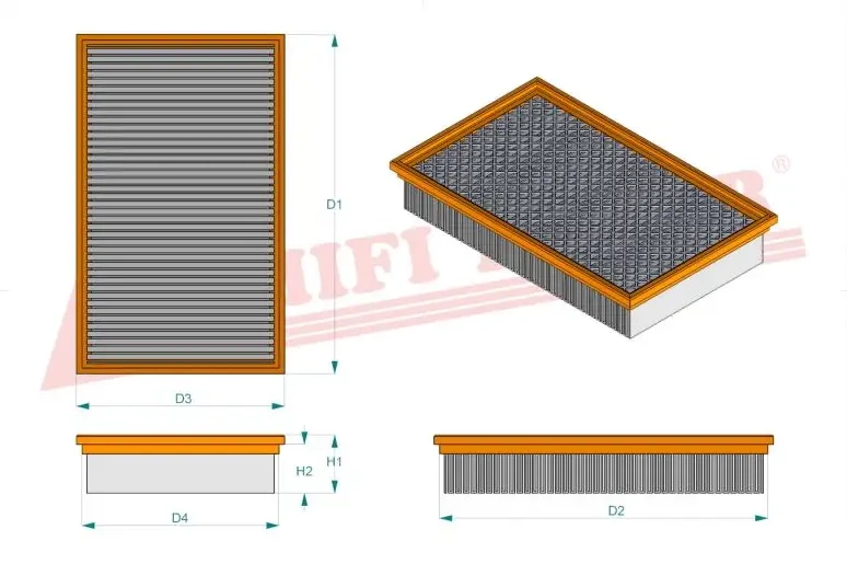 Салонный фильтр HIFI FILTER SC 90191