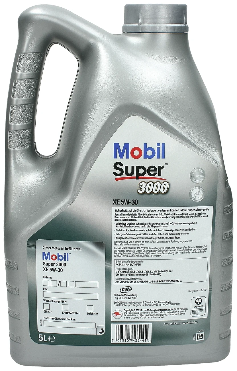Моторное масло Mobil Super 3000 XE 5W-30 5L