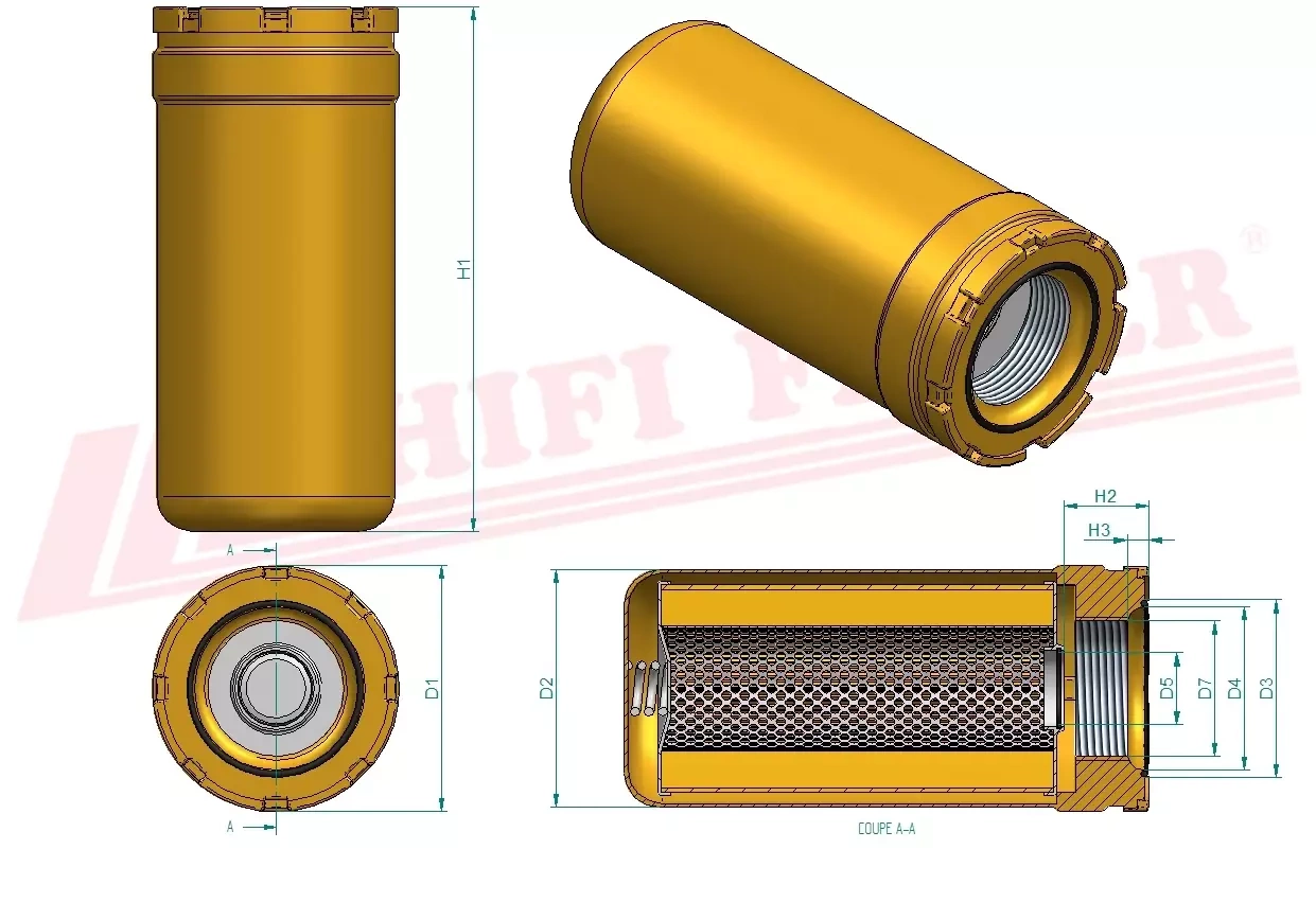 Гидравлический масляный фильтр HIFI FILTER SH 66050