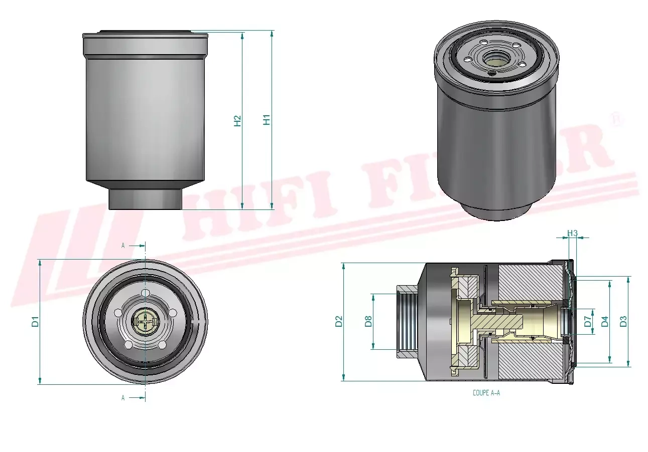 Топливный фильтр HIFI FILTER SN 25098