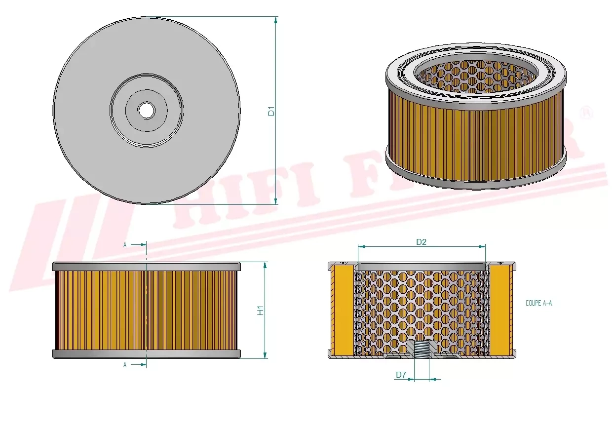 Гидравлический масляный фильтр HIFI FILTER SH 60105