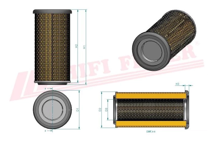 Воздушный фильтр HIFI FILTER SA 18087