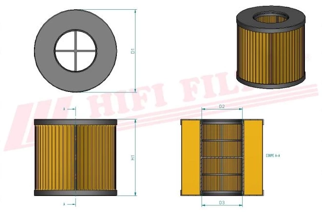 Фильтр моторного масла HIFI FILTER SO 9050