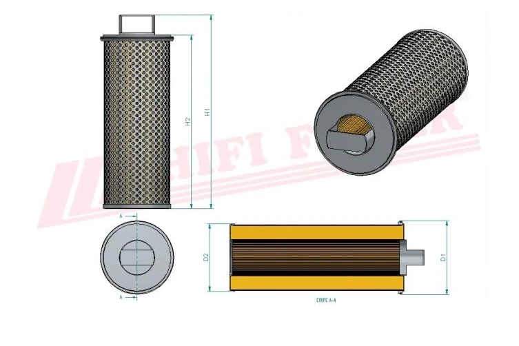 Гидравлический масляный фильтр HIFI FILTER SH 52277