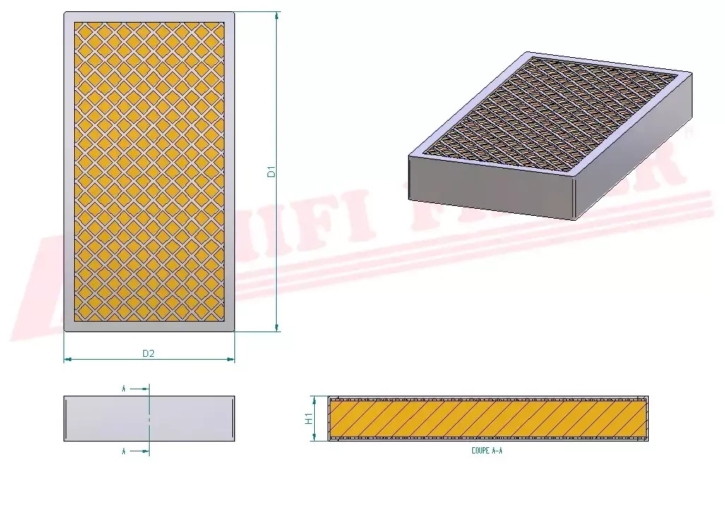 Салонный фильтр HIFI FILTER SC 90079