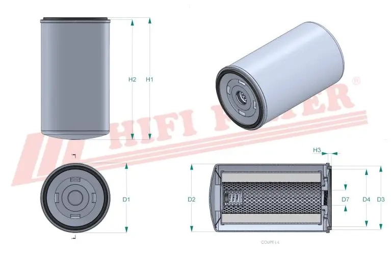 Гидравлический масляный фильтр HIFI FILTER SH 70014