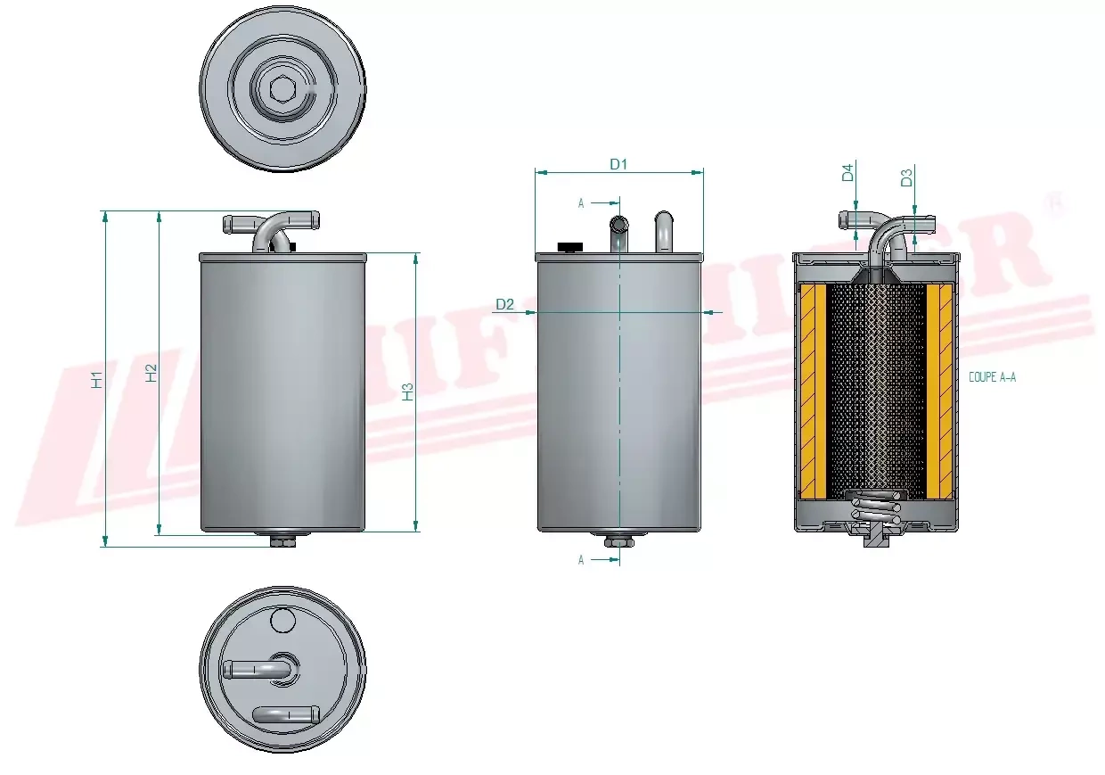 Топливный фильтр HIFI FILTER SN 452