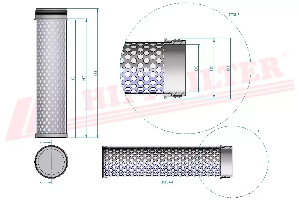 Воздушный фильтр HIFI FILTER SA 16399