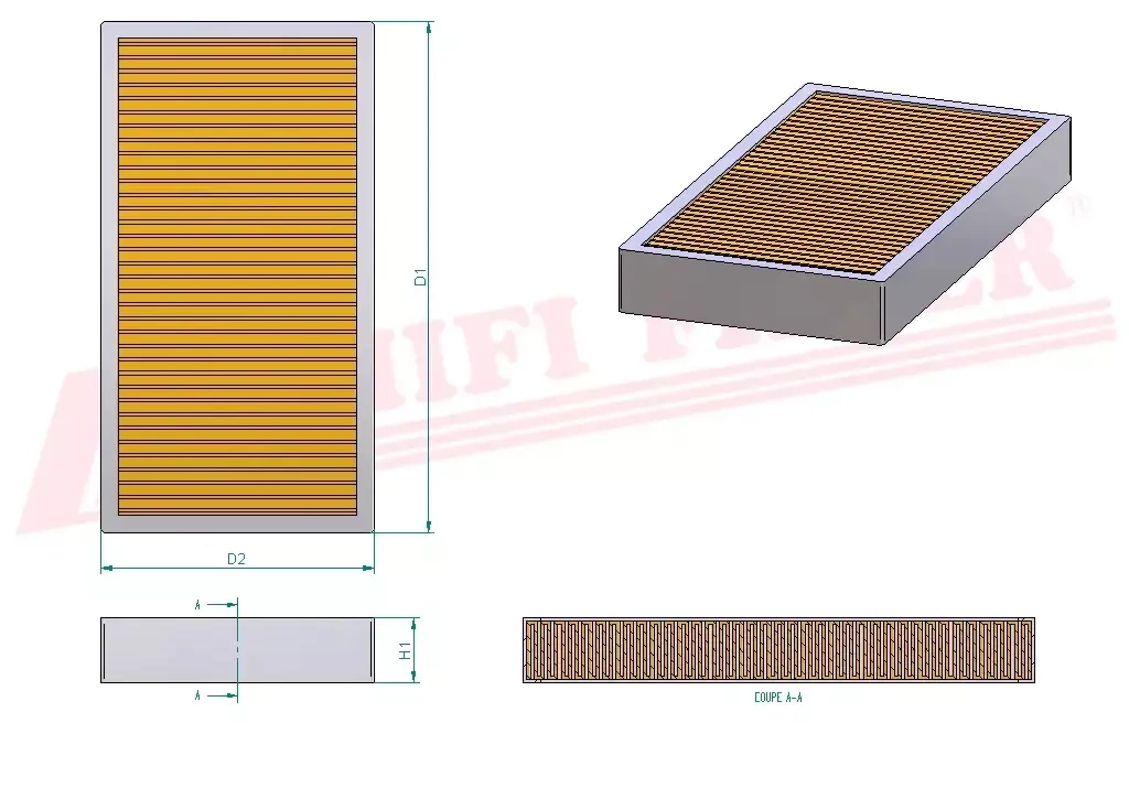 Салонный фильтр HIFI FILTER SC 90007