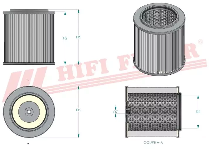 Гидравлический масляный фильтр HIFI FILTER SH 60001