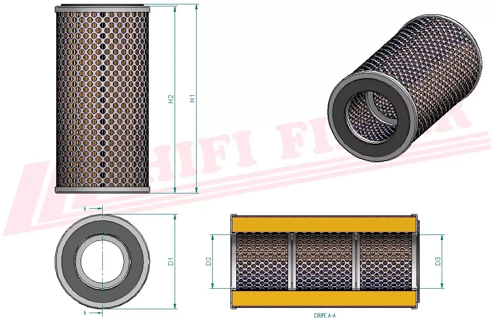 Гидравлический масляный фильтр HIFI FILTER SH 60254