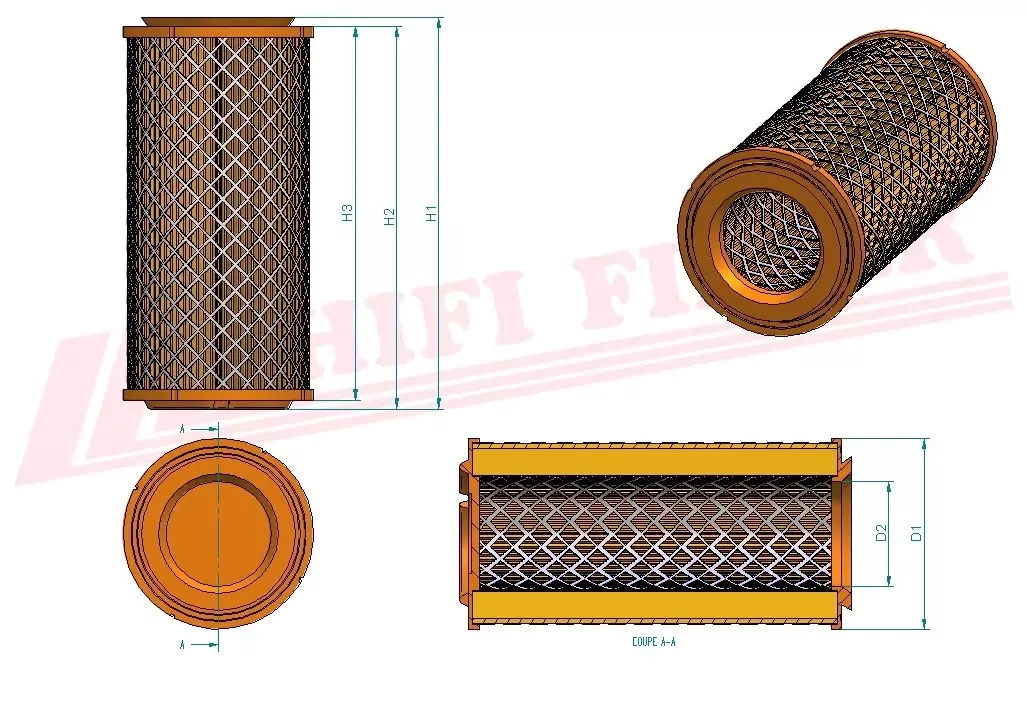 Воздушный фильтр HIFI FILTER SA 16254