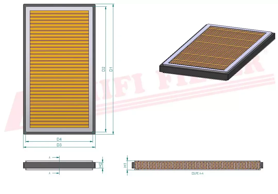 Салонный фильтр HIFI FILTER SC 90287