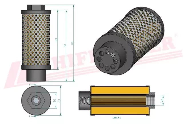 Гидравлический масляный фильтр HIFI FILTER SH 60255