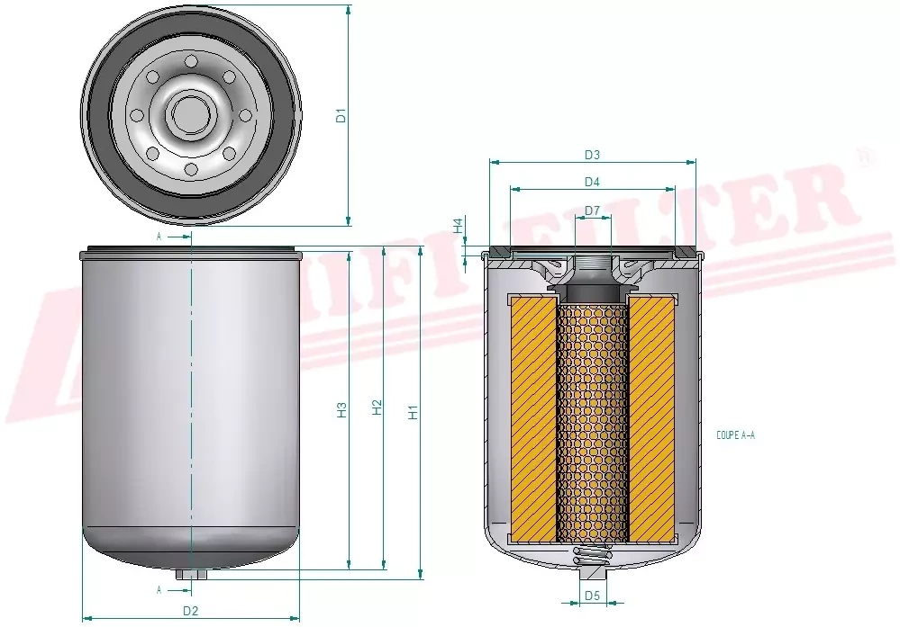 Фильтр моторного масла HIFI FILTER SO 6209