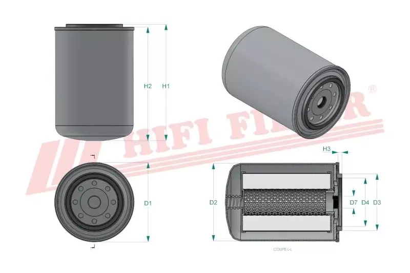 Гидравлический масляный фильтр HIFI FILTER SH 63063