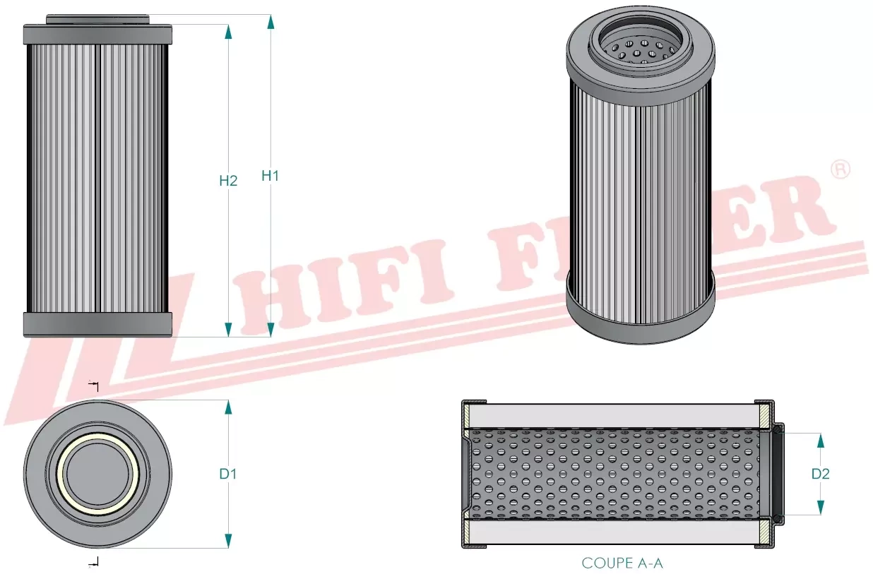 Гидравлический масляный фильтр HIFI FILTER SH 57152