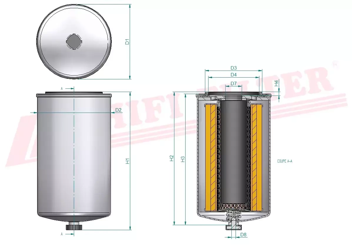 Топливный фильтр HIFI FILTER SN 1251