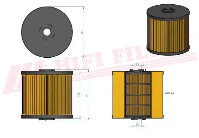 Фильтр моторного масла HIFI FILTER SO 7001