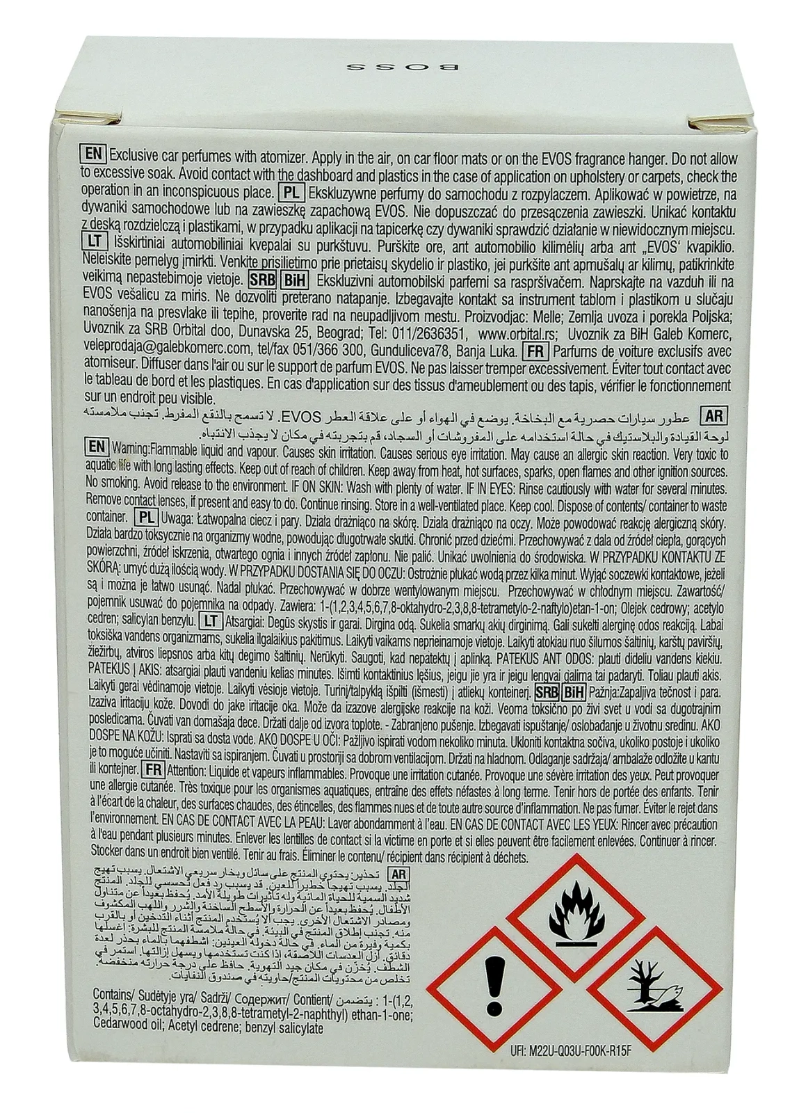 Perfumy samochodowe K2 EVOS BOSS FLAKON 50ml