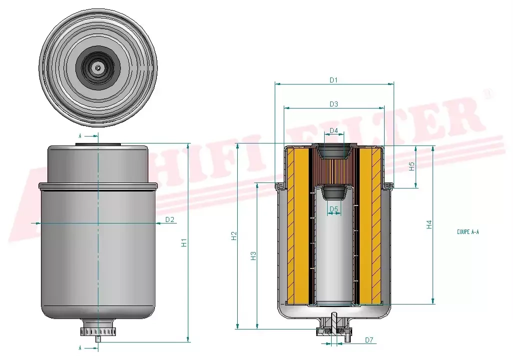 Топливный фильтр HIFI FILTER SN 70110