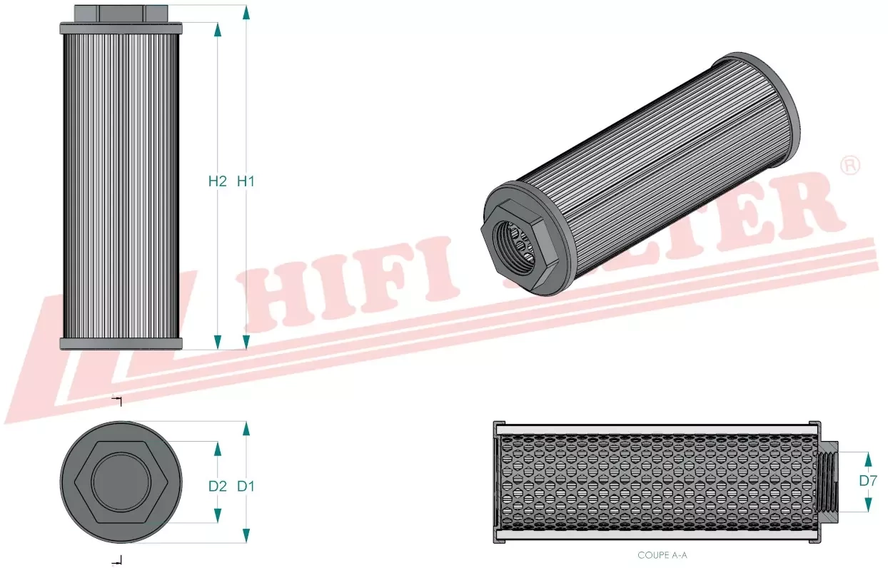 Гидравлический масляный фильтр HIFI FILTER SH 77627