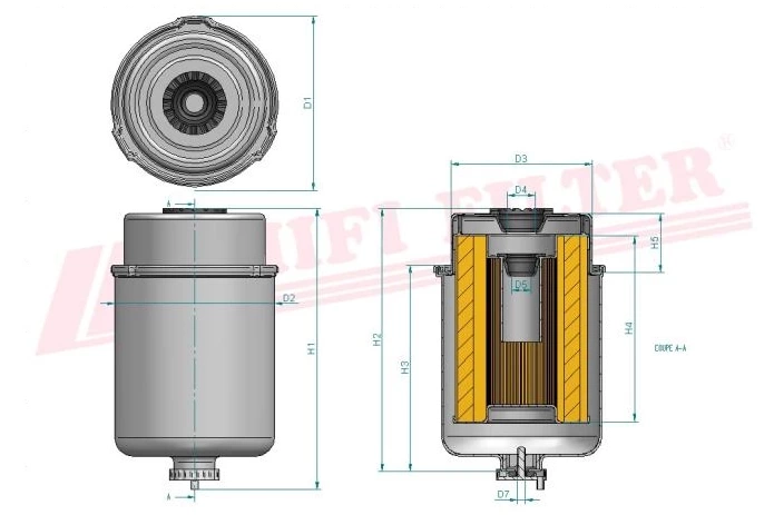 Топливный фильтр HIFI FILTER SN 70233