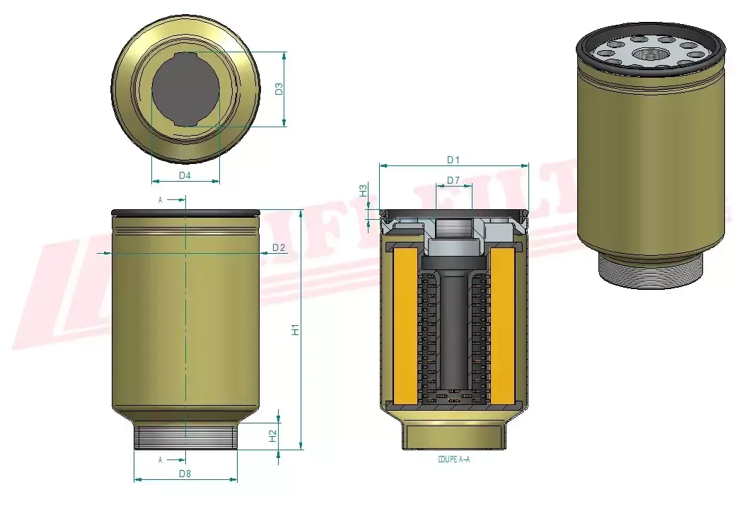 Топливный фильтр HIFI FILTER SN 55437