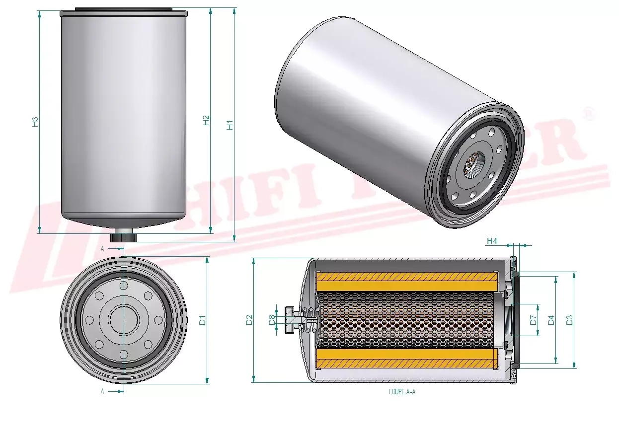 Топливный фильтр HIFI FILTER SN 1212