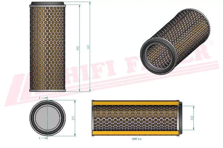 Воздушный фильтр HIFI FILTER SA 10442
